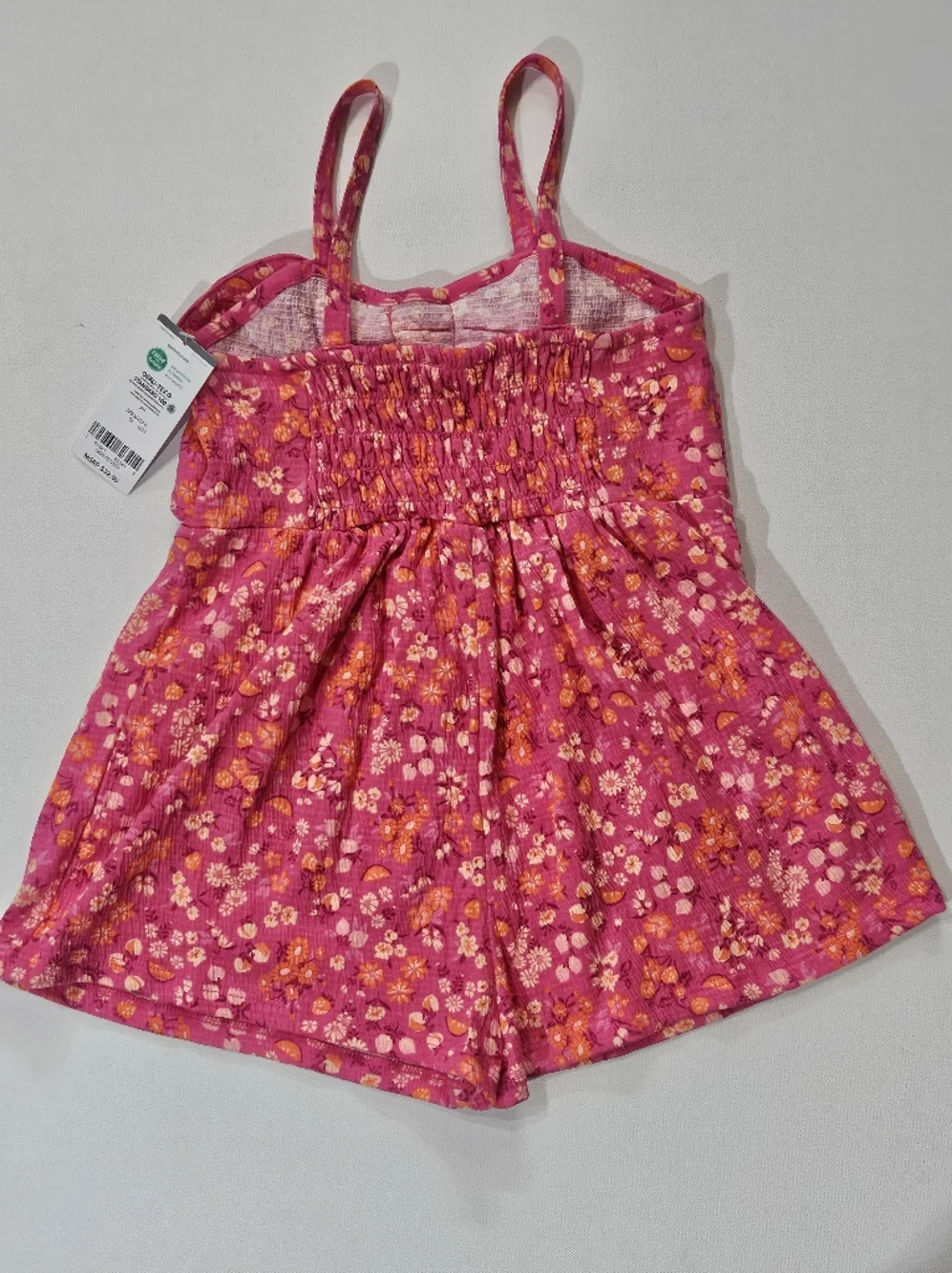 NWT Carters‎ Dress Toddlers 5T Pink Orange Floral Sundress Summer Casual